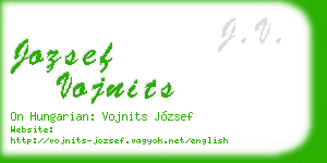 jozsef vojnits business card
